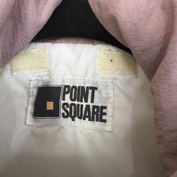 Vintage Point Square Ski Suit Snowsuit Snow Bib 80s VTG Large MDN Small Retro - Picture 4 of 15